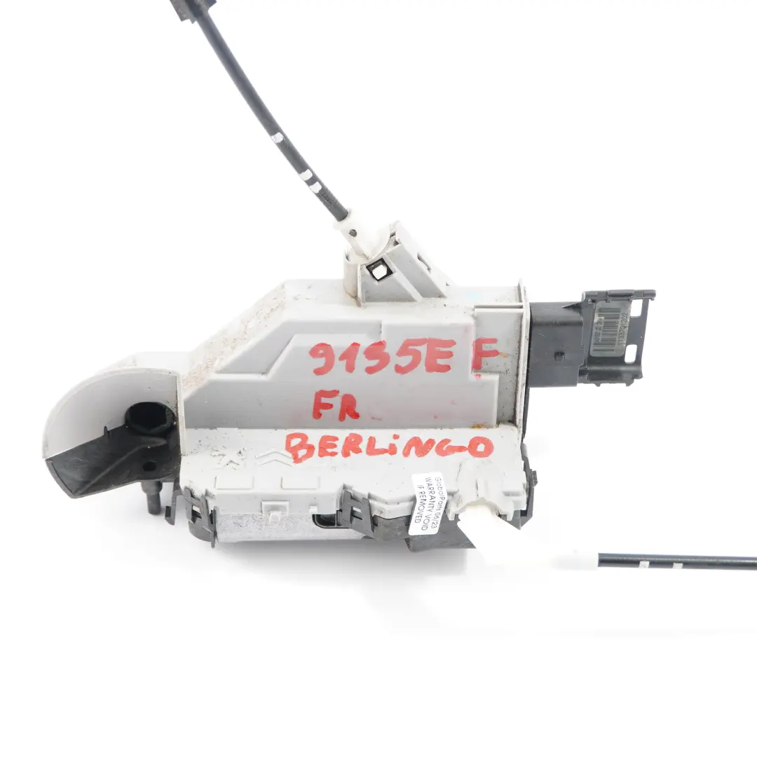 Door Lock Citroen Berlingo Peugeot Partner Front Right O/S Mechanism to with Part number 9135EF Door Lock Citroen Berlingo Peugeot Partner Front Right O/S Mechanism - SKU rhd-9135EF - Part number 9135EF