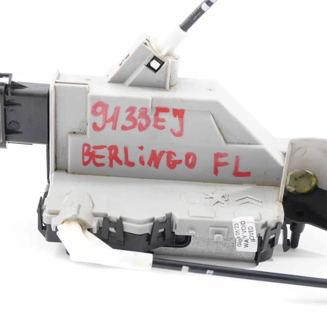 Door Lock Citroen Berlingo Peugeot Partner Front Left N/S Mechanism to with Part number 9135EJ Door Lock Citroen Berlingo Peugeot Partner Front Left N/S Mechanism - SKU rhd-9135EJ - Part number 9135EJ