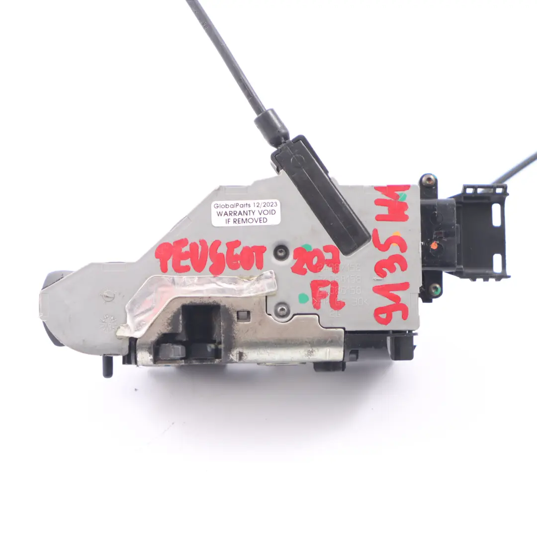 Door Lock Front Left N/S Latch Catch Actuator Mechanism to Peugeot 207 with Part number 9135W1 Peugeot 207 Door Lock Front Left N/S Latch Catch Actuator Mechanism - SKU rhd-9135W1 - Part number 9135W1