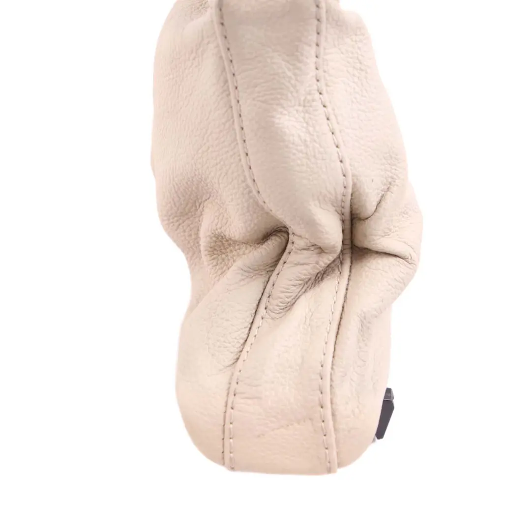 BMW 5 Series E60 E61 LCI Leather Handbreak Handle Lever Cover Beige - SKU rhd-9136465 - Part number 9136465