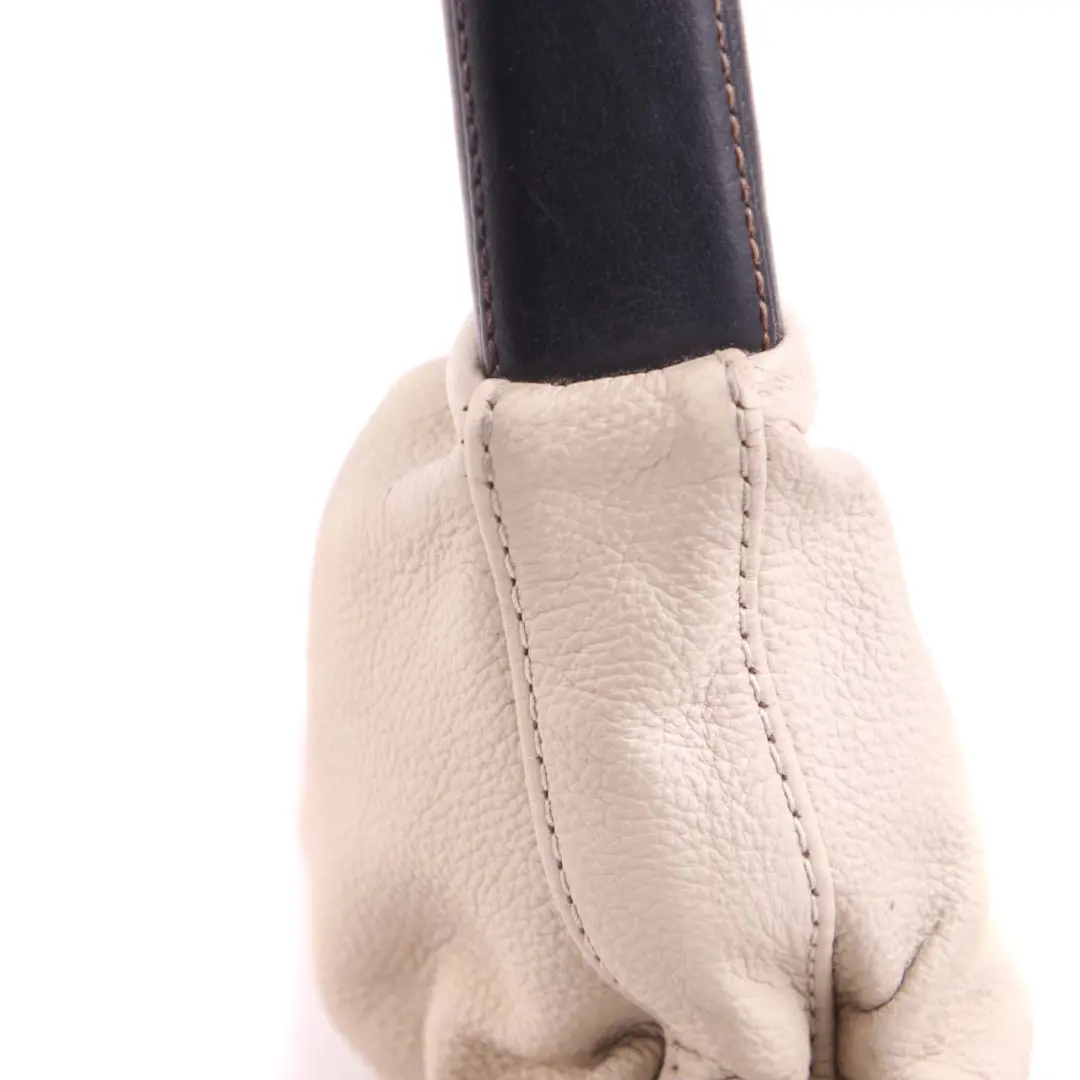 Leather Handbreak Handle Lever Cover Beige to BMW 5 Series E60 E61 LCI with Part number 9136465 BMW 5 Series E60 E61 LCI Leather Handbreak Handle Lever Cover Beige - SKU rhd-9136465 - Part number 9136465