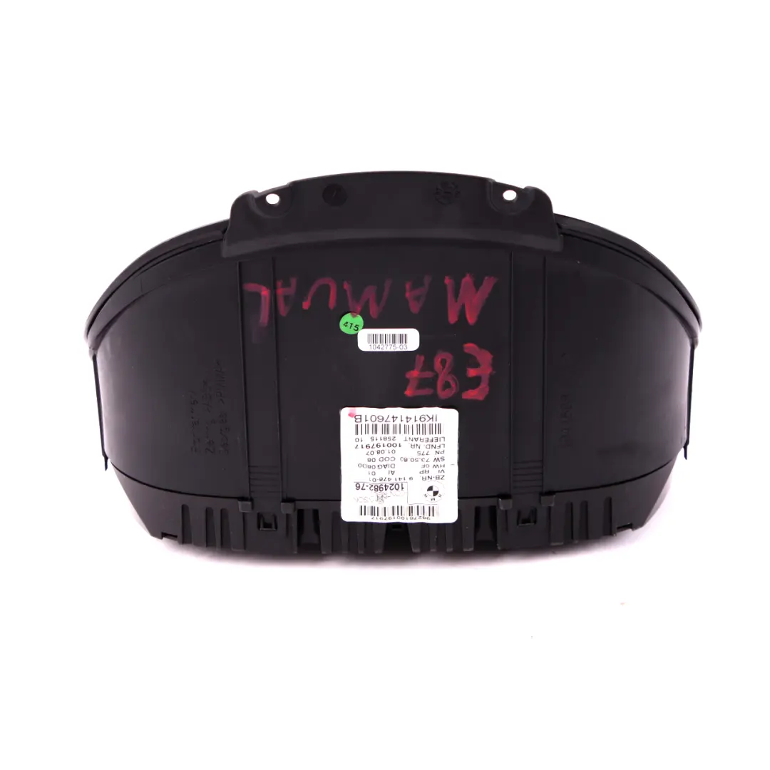 BMW 1 Series E81 E87 E88 Diesel Instrument Cluster Speedo Clocks Diesel - SKU rhd-9141476 - Part number 9141476