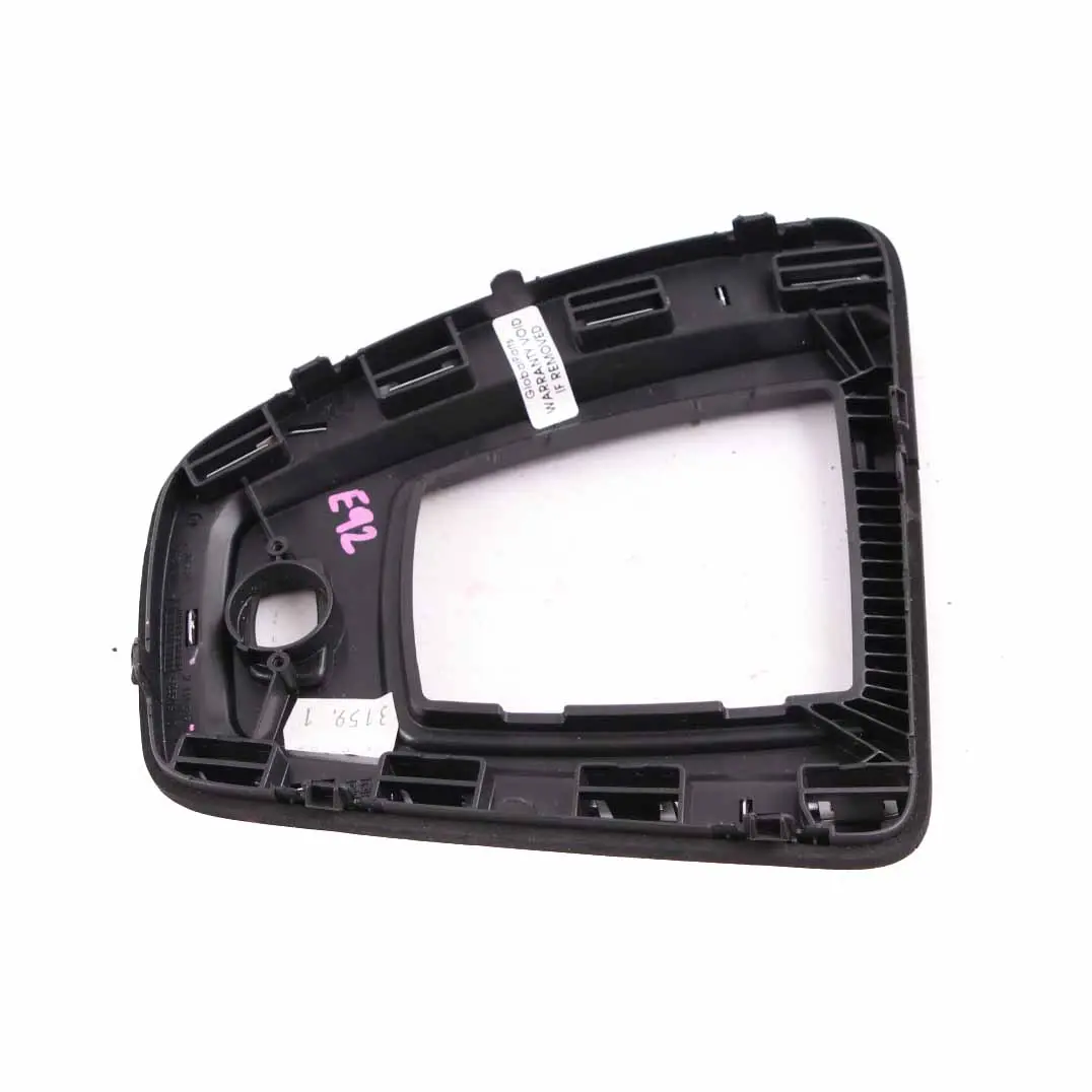 N57 335i N54 Cover Trim Panel Gear Selector Gearbox to BMW 3 E92 330d with Part number 9141519 BMW 3 E92 330d N57 335i N54 Cover Trim Panel Gear Selector Gearbox - SKU rhd-9141519 - Part number 9141519