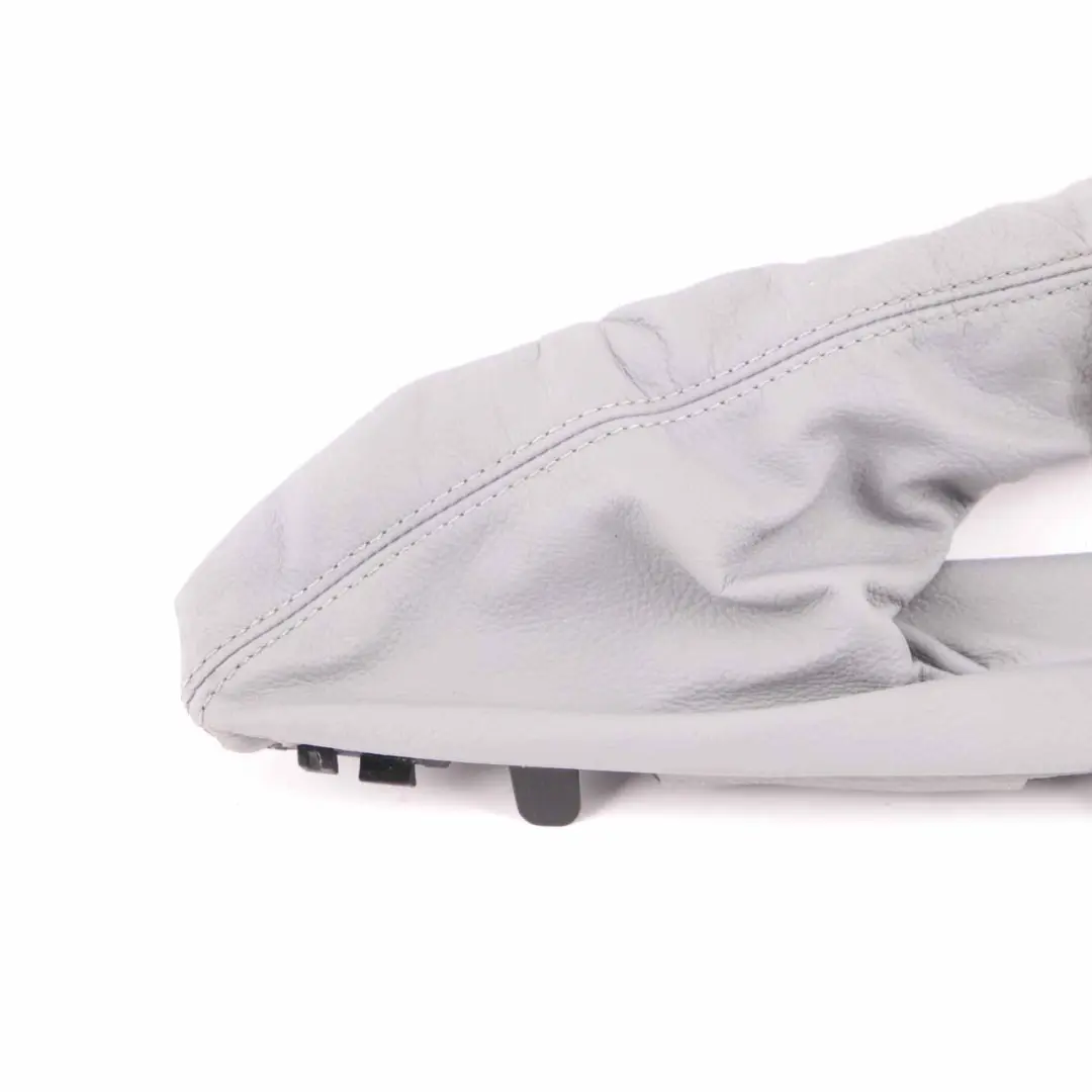 Handbrake Lever BMW E82 E87 LCI E88 Leather Cover Part Gaiter Grey to with Part number 9142754 Handbrake Lever BMW E82 E87 LCI E88 Leather Cover Part Gaiter Grey - SKU rhd-9142754 - Part number 9142754