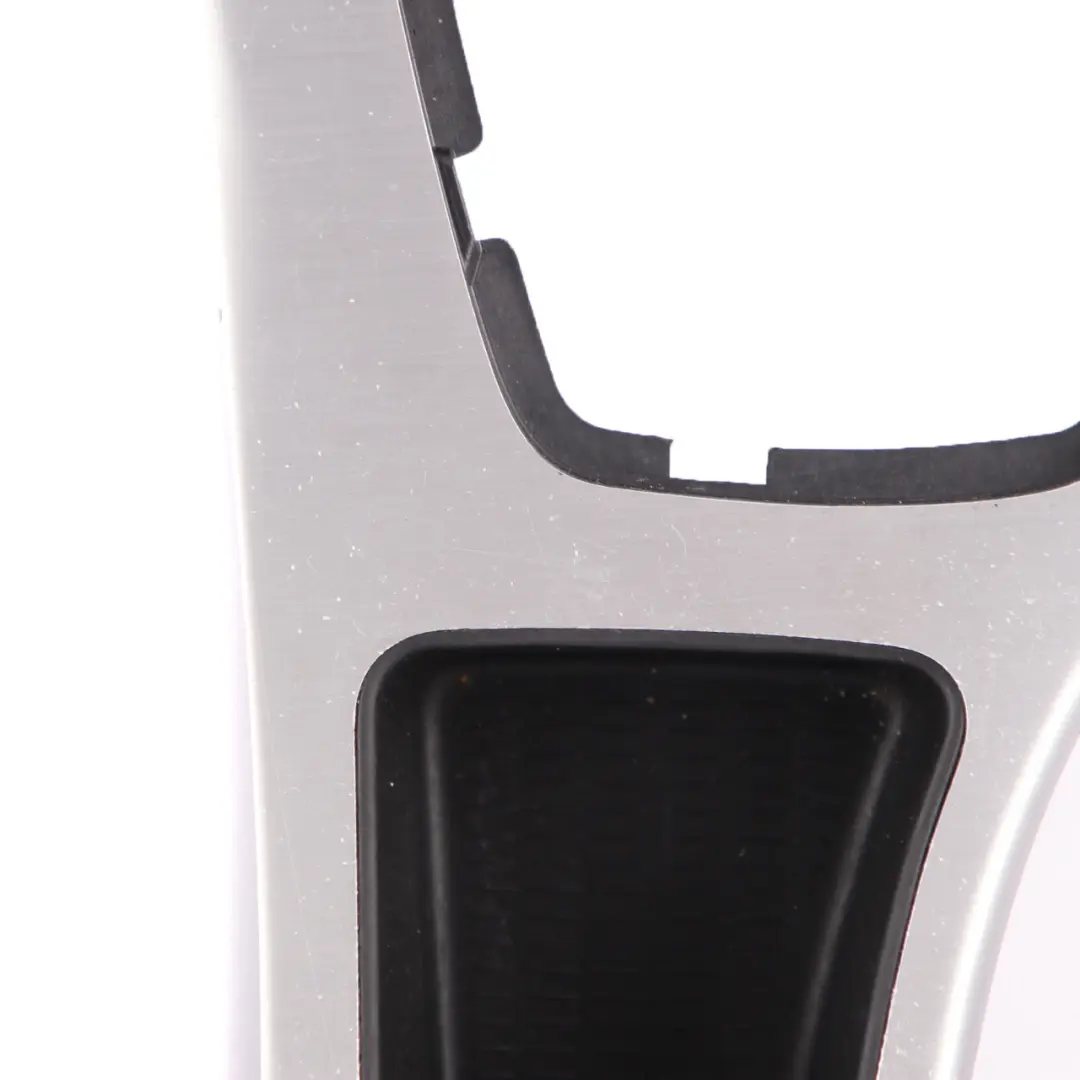 Centre Console Trim Ashtray Gear Cover Alu Feinschliff to BMW E90 LCI 1 with Part number 9145142 BMW E90 LCI 1 Centre Console Trim Ashtray Gear Cover Alu Feinschliff - SKU rhd-9145142-1 - Part number 9145142