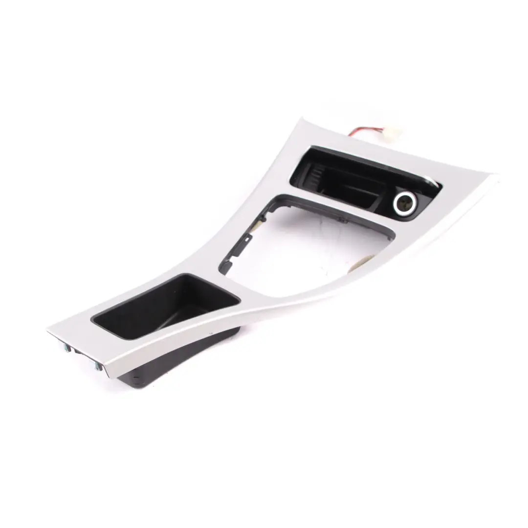 Centre Console Trim Ashtray Gear Cover Alu Feinschliff to BMW E90 LCI 1 with Part number 9145142 BMW E90 LCI 1 Centre Console Trim Ashtray Gear Cover Alu Feinschliff - SKU rhd-9145142-1 - Part number 9145142