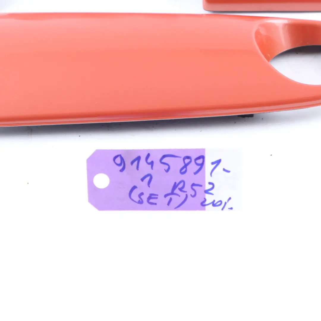 Set Dashboard Panel Trim Strip Cover Hot Orange to BMW Mini Cooper One R52 with Part number 9145891 BMW Mini Cooper One R52 Set Dashboard Panel Trim Strip Cover Hot Orange - SKU rhd-9145891-1 - Part number 9145891