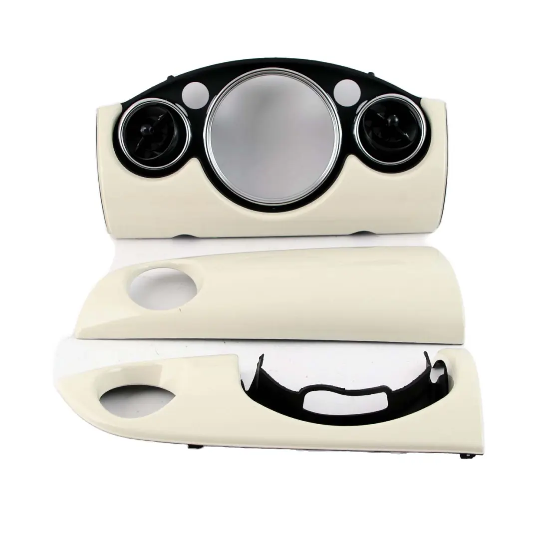 Set Dash Dashboard Panel Trim Strip Cover Pepper White to Mini Cooper One R52 with Part number 9146327 Mini Cooper One R52 Set Dash Dashboard Panel Trim Strip Cover Pepper White - SKU rhd-9146327 - Part number 9146327