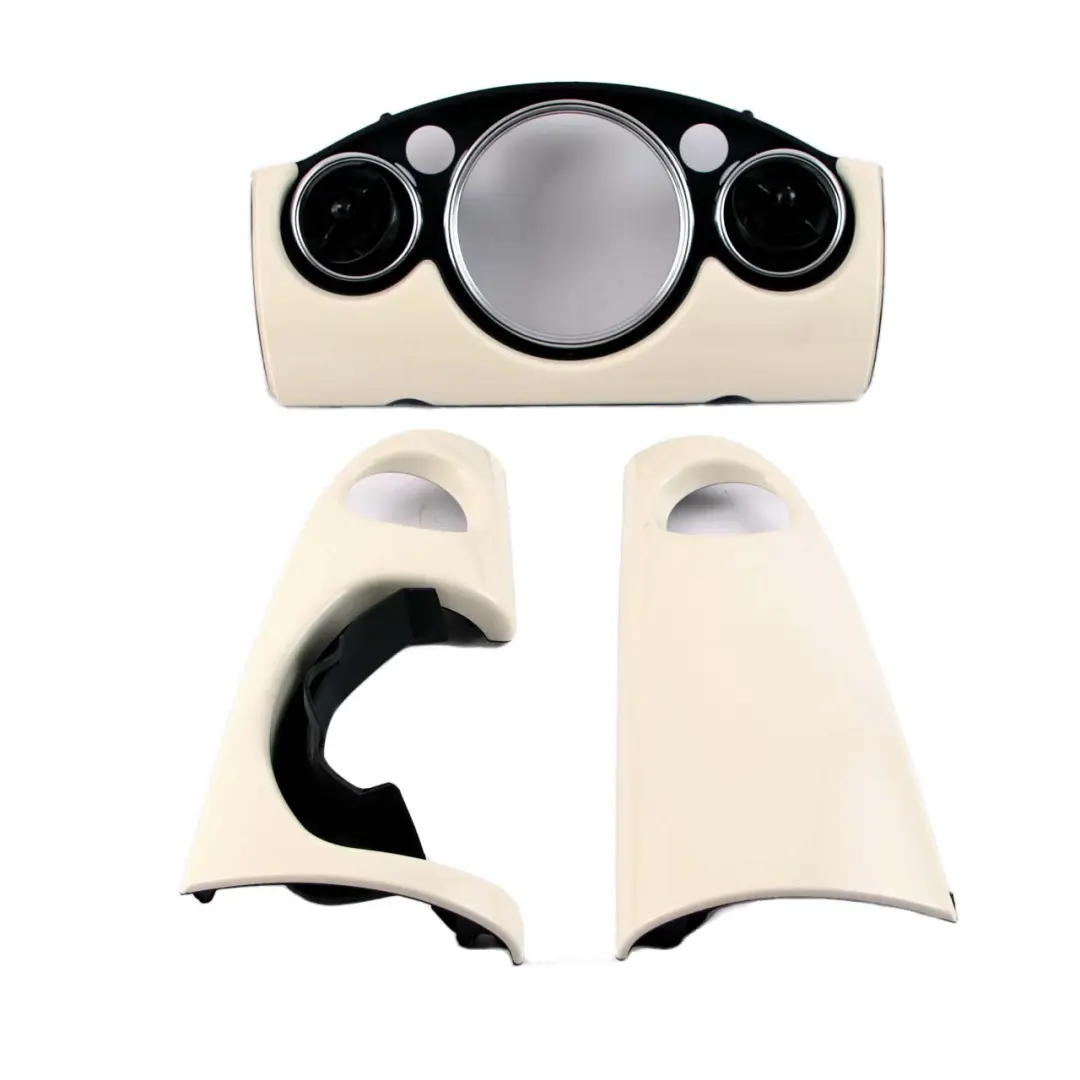 Set Dash Dashboard Panel Trim Strip Cover Pepper White to Mini Cooper One R52 with Part number 9146327 Mini Cooper One R52 Set Dash Dashboard Panel Trim Strip Cover Pepper White - SKU rhd-9146327 - Part number 9146327