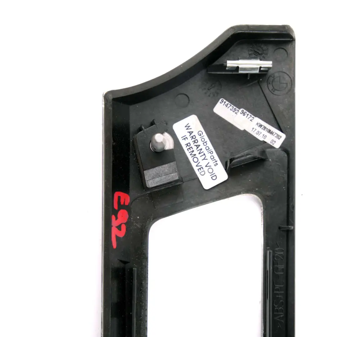 Trim Cover Right O/S Aluminium Feinschliff to BMW 3 Series 1 E90N E91 Dash with Part number 9147392 BMW 3 Series 1 E90N E91 Dash Trim Cover Right O/S Aluminium Feinschliff - SKU rhd-9147392-1 - Part number 9147392