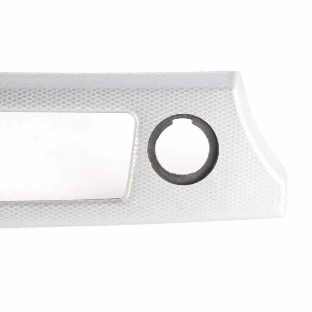 Trim Dashboard Aluminium Left N/S Glacier Silber Silver to BMW 3 Series E90 Cover with Part number 9148070 BMW 3 Series E90 Cover Trim Dashboard Aluminium Left N/S Glacier Silber Silver - SKU rhd-9148070-6 - Part number 9148070