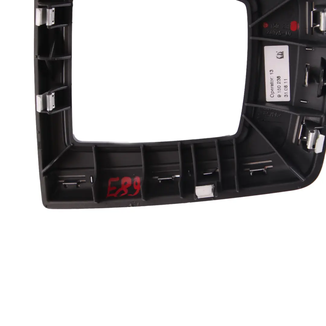Selector Cover BMW Z4 E89 Sport Trim Panel Lever Gearbox to Gear with Part number 9150238 Gear Selector Cover BMW Z4 E89 Sport Trim Panel Lever Gearbox - SKU rhd-9150238 - Part number 9150238