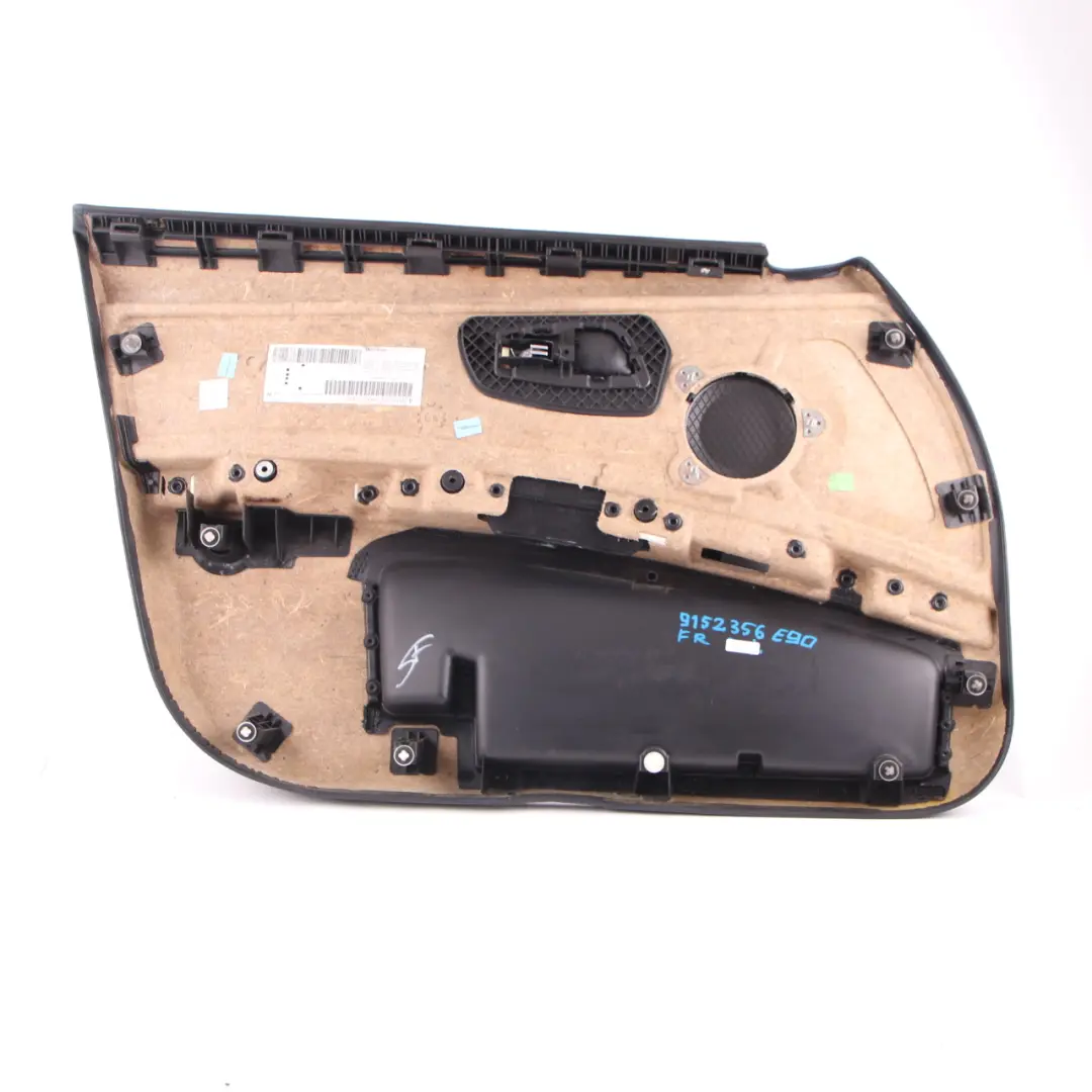 Alcantara Front Right O/S Door Card Blue Shadow to BMW 3 Series E90 E91 M Sport with Part number 9152356 BMW 3 Series E90 E91 M Sport Alcantara Front Right O/S Door Card Blue Shadow - SKU rhd-9152356 - Part number 9152356