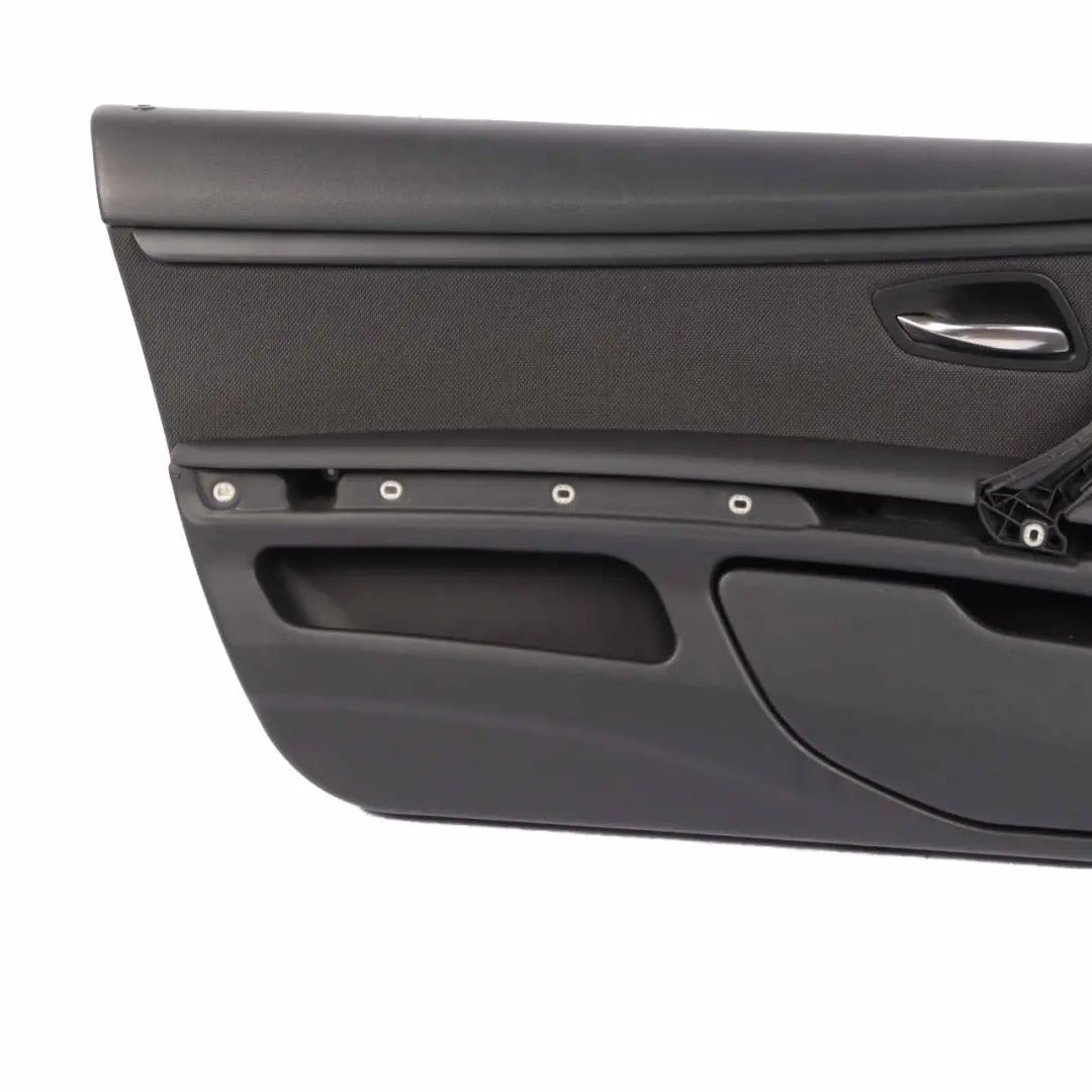 Door Card Front Left N/S Lining Trim Panel Cloth Leather Anthracite to BMW E92 E93 with Part number 9152715 BMW E92 E93 Door Card Front Left N/S Lining Trim Panel Cloth Leather Anthracite - SKU rhd-9152715 - Part number 9152715