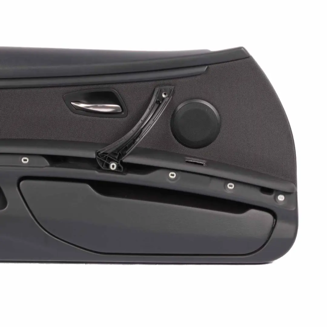 Door Card Front Left N/S Lining Trim Panel Cloth Leather Anthracite to BMW E92 E93 with Part number 9152715 BMW E92 E93 Door Card Front Left N/S Lining Trim Panel Cloth Leather Anthracite - SKU rhd-9152715 - Part number 9152715