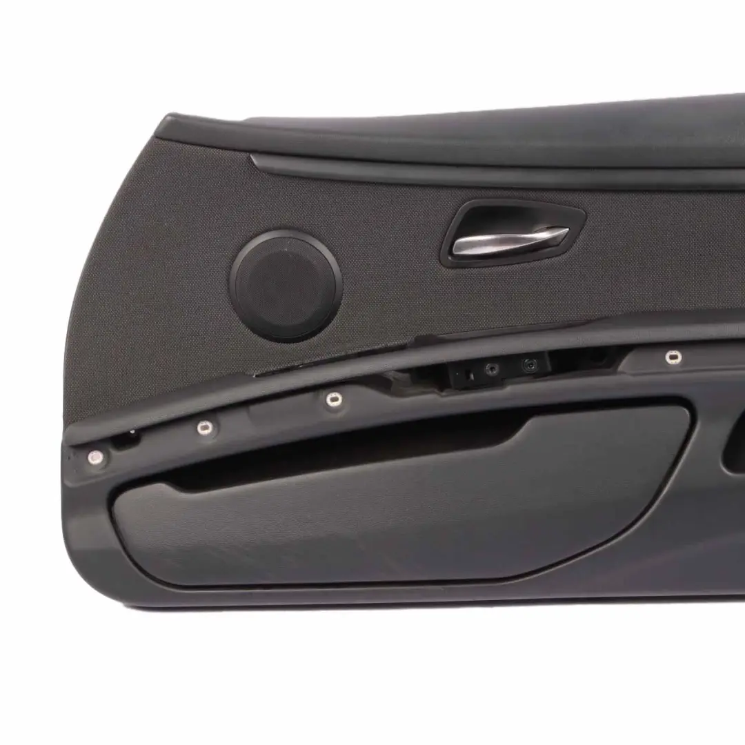 Door Card Front Right O/S Lining Trim Panel Cloth Leather Anthracite to BMW E92 E93 with Part number 9152716 BMW E92 E93 Door Card Front Right O/S Lining Trim Panel Cloth Leather Anthracite - SKU rhd-9152716 - Part number 9152716