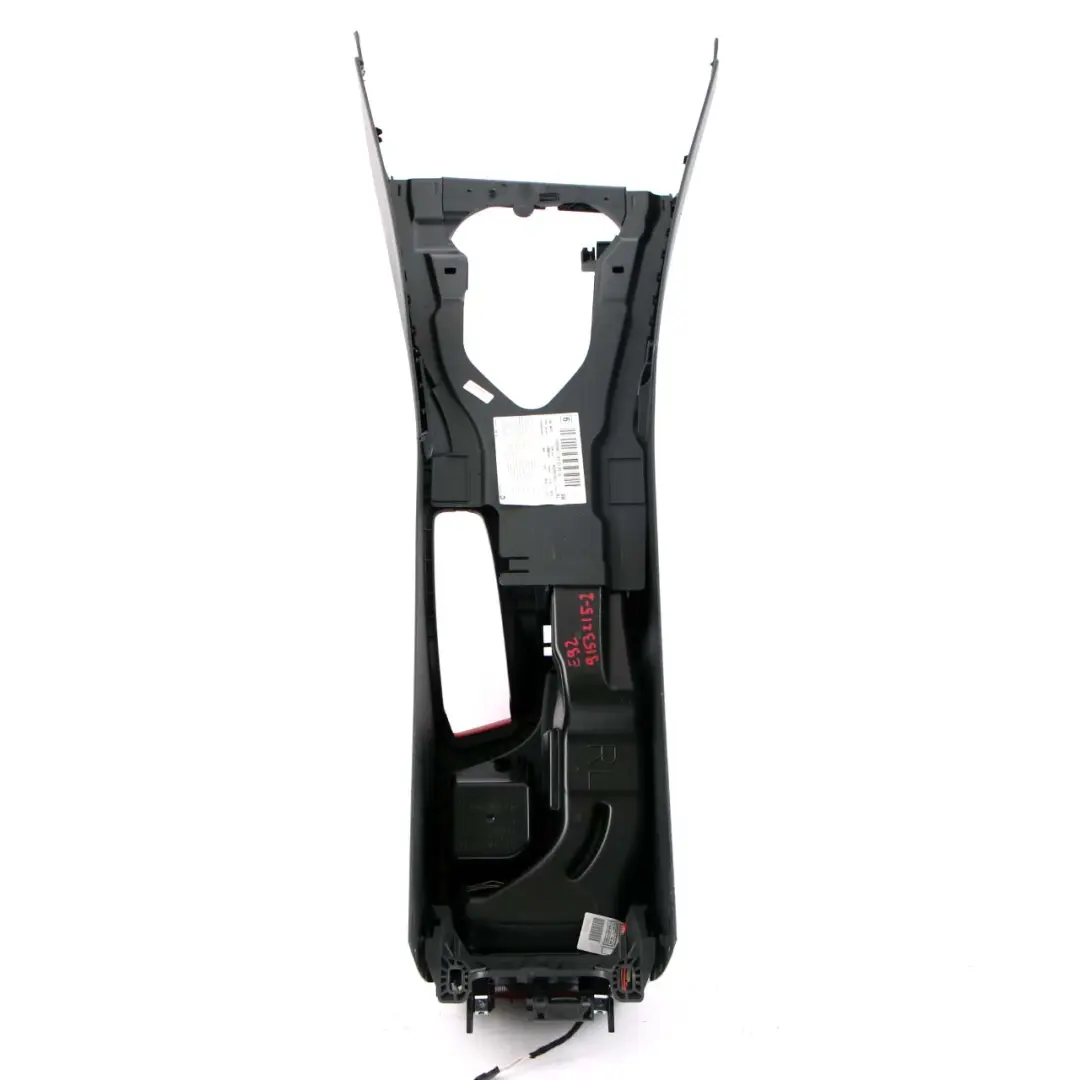BMW E90 E92 Centre Console Black Red Armrest Storage Tray Trim Panel Cover - SKU rhd-9153215-2 - Part number 9153215