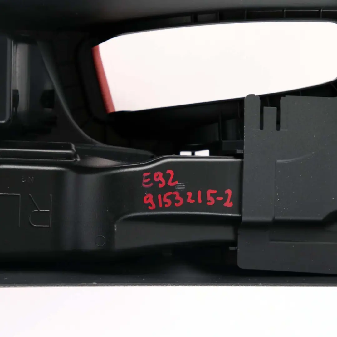 BMW E90 E92 Centre Console Black Red Armrest Storage Tray Trim Panel Cover - SKU rhd-9153215-2 - Part number 9153215