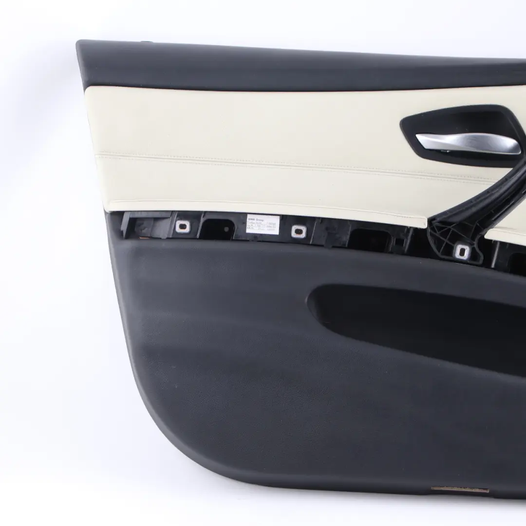 Door Card Front Left N/S Passenger Door Panel Lemon Leather to BMW E90 E91 with Part number 9154209 BMW E90 E91 Door Card Front Left N/S Passenger Door Panel Lemon Leather - SKU rhd-9154209 - Part number 9154209