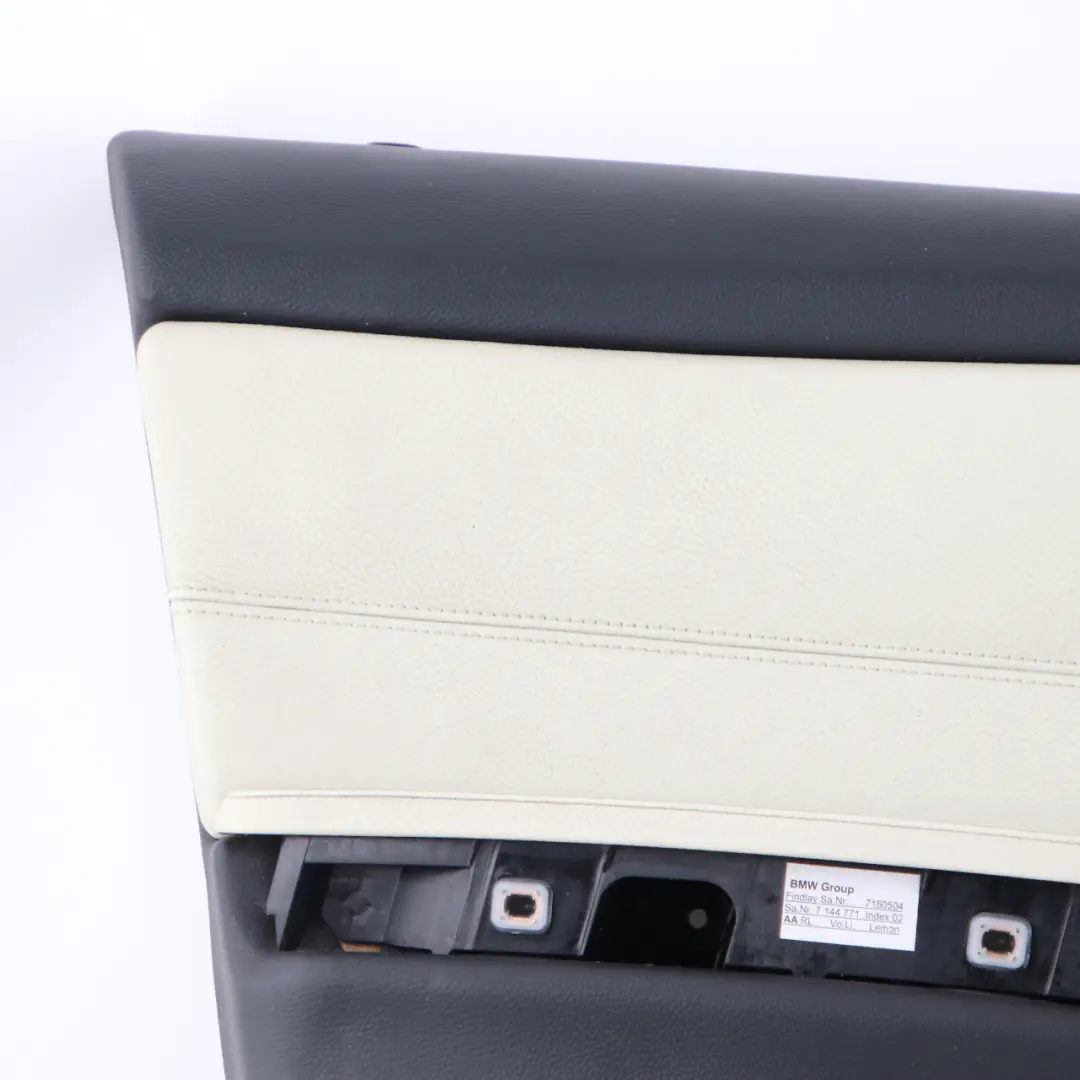 Door Card Front Left N/S Passenger Door Panel Lemon Leather to BMW E90 E91 with Part number 9154209 BMW E90 E91 Door Card Front Left N/S Passenger Door Panel Lemon Leather - SKU rhd-9154209 - Part number 9154209