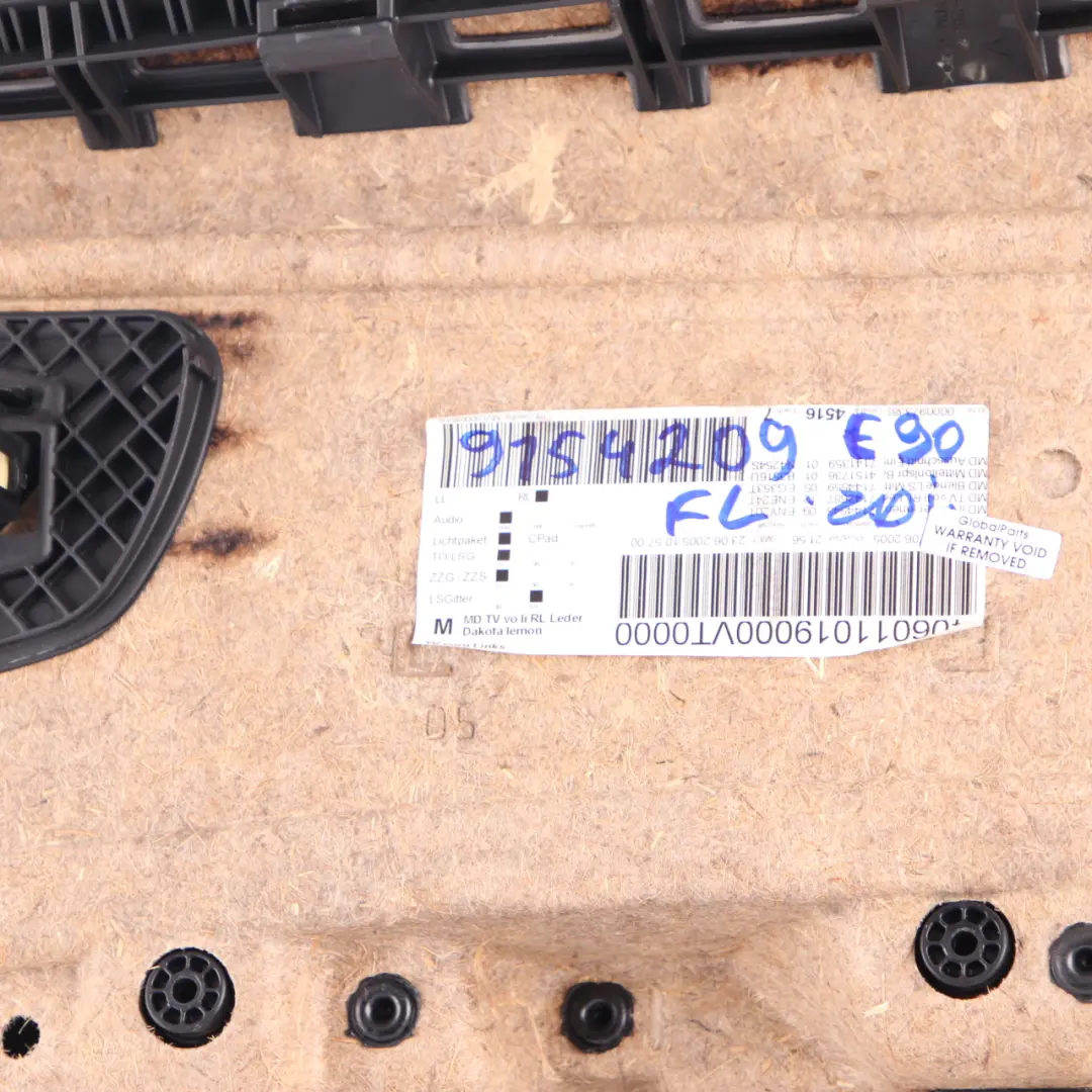 BMW E90 E91 Door Card Front Left N/S Passenger Door Panel Lemon Leather - SKU rhd-9154209 - Part number 9154209