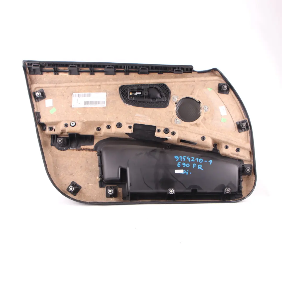 Front Right O/S Driver Door Card Panel Lemon Leather to BMW E90 E91 with Part number 9154210 BMW E90 E91 Front Right O/S Driver Door Card Panel Lemon Leather - SKU rhd-9154210-1 - Part number 9154210