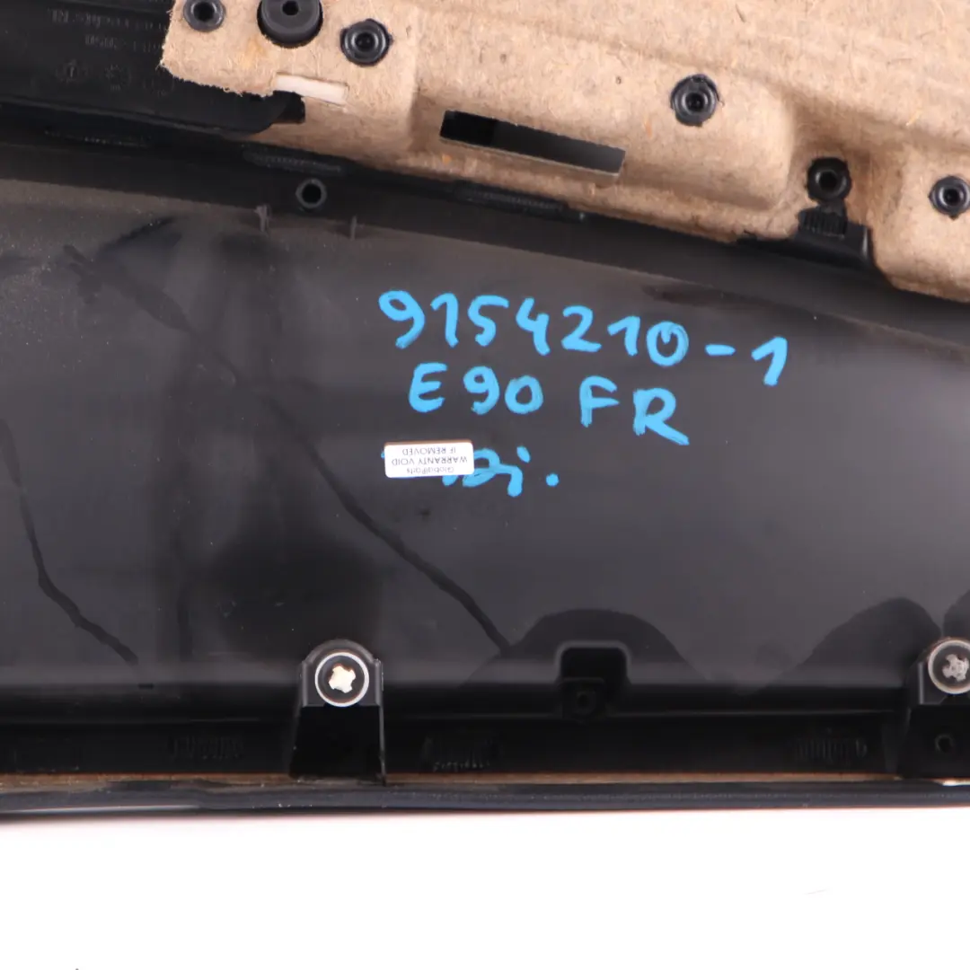 BMW E90 E91 Front Right O/S Driver Door Card Panel Lemon Leather - SKU rhd-9154210-1 - Part number 9154210