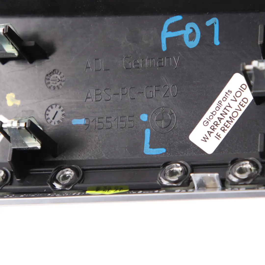 Dashboard Cover Trim BMW F01 F02 Dash Panel Left Aluminium Alu to with Part number 9155155 Dashboard Cover Trim BMW F01 F02 Dash Panel Left Aluminium Alu - SKU rhd-9155155 - Part number 9155155