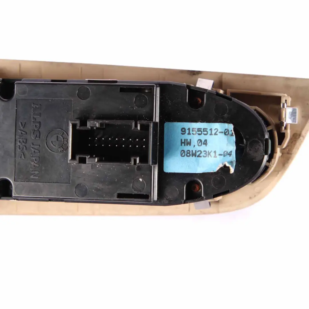 Lifter Switch BMW E92 Window Driver's Side Right O/S Button Beige to with Part number 9155512 Lifter Switch BMW E92 Window Driver's Side Right O/S Button Beige - SKU rhd-9155512 - Part number 9155512