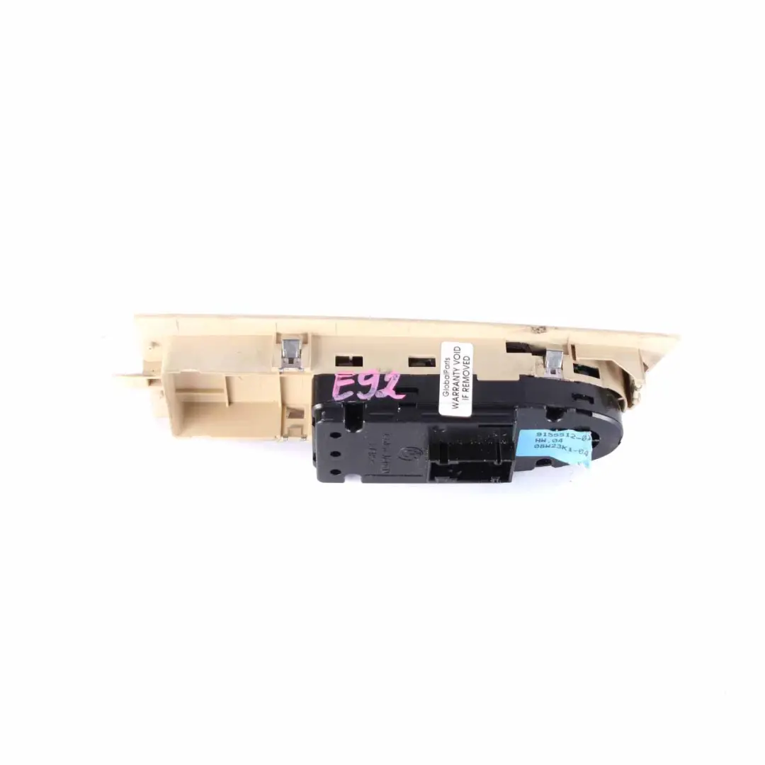 Lifter Switch BMW E92 Window Driver's Side Right O/S Button Beige to with Part number 9155512 Lifter Switch BMW E92 Window Driver's Side Right O/S Button Beige - SKU rhd-9155512 - Part number 9155512