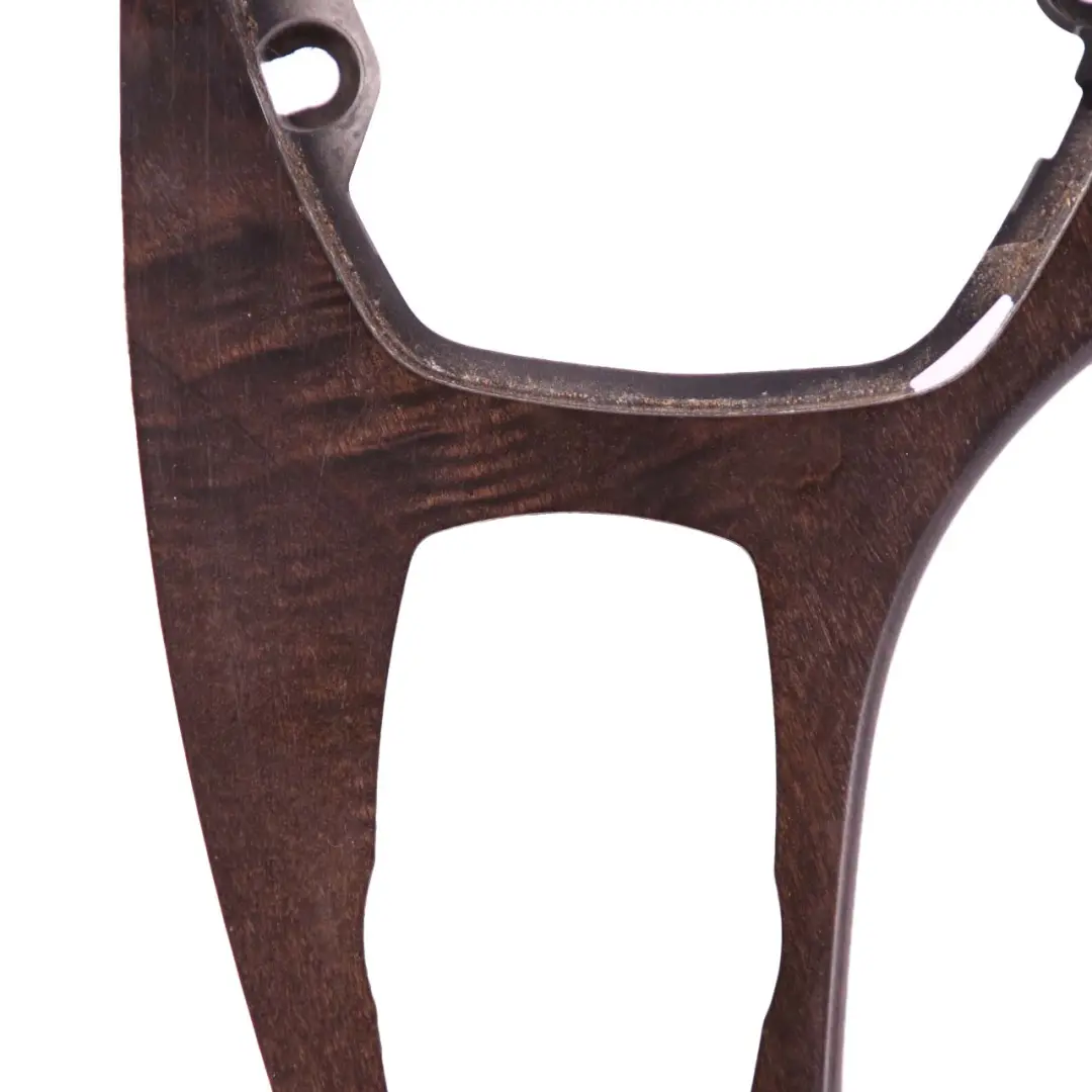 BMW 5 E60 E61 LCI Cover Centre Console Oddments Tray Dark Wood Dunkel - SKU rhd-9156127 - Part number 9156127