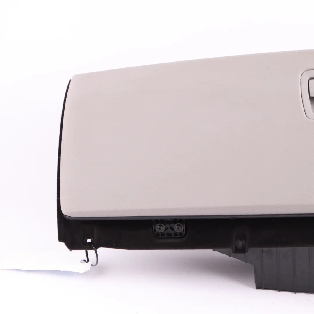 Glove Box BMW F01 Dashboard Dash Storage Trim Lid Everest Grey to with Part number 9159918 Glove Box BMW F01 Dashboard Dash Storage Trim Lid Everest Grey - SKU rhd-9159918 - Part number 9159918