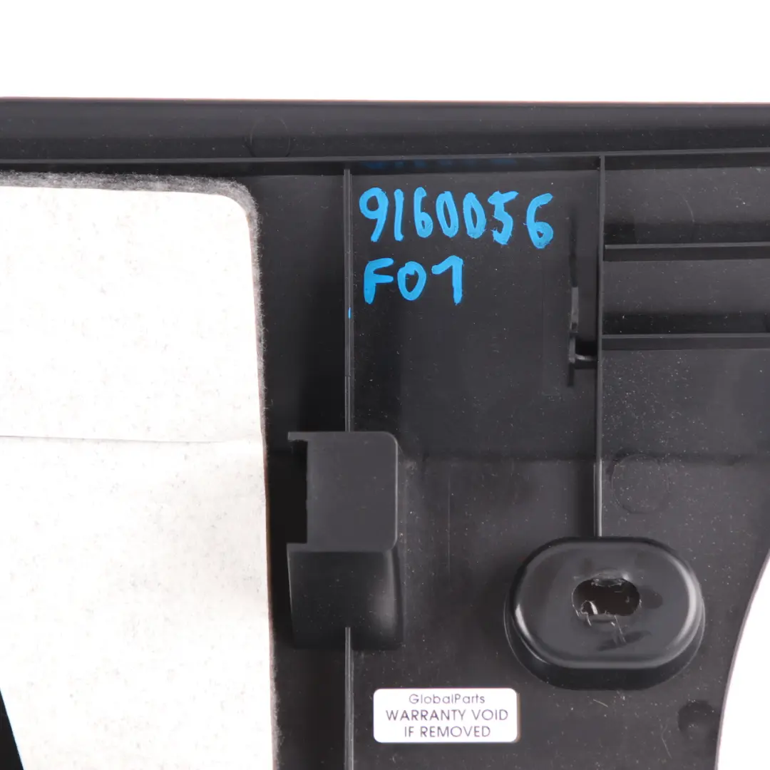 Footwell Trim BMW F01 F02 Passenger's Cover Panel Black to with Part number 9160056 Footwell Trim BMW F01 F02 Passenger's Cover Panel Black - SKU rhd-9160056 - Part number 9160056