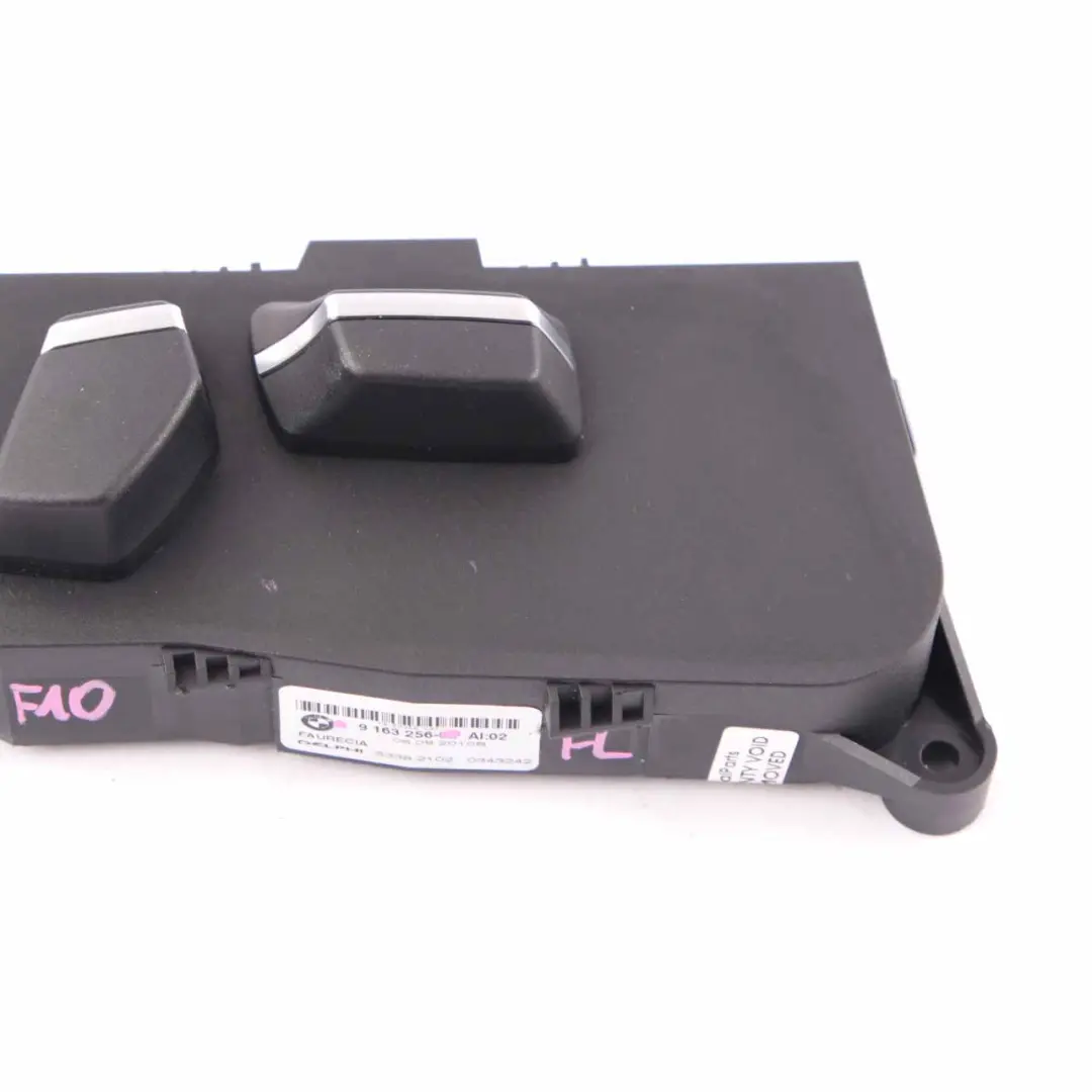 Switch Seat Adjusting BMW F10 F11 F07 GT Front Left N/S Seat Memory Unit to with Part number 9163256 Switch Seat Adjusting BMW F10 F11 F07 GT Front Left N/S Seat Memory Unit - SKU rhd-9163256 - Part number 9163256