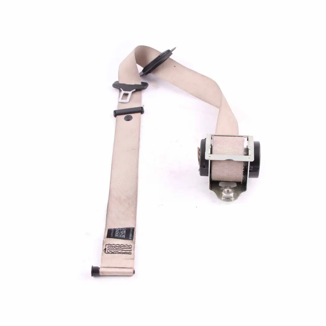 Upper Belt Front Right O/S Seatbelt Oyster to BMW F01 F02 F10 F11 Seat with Part number 9164510 BMW F01 F02 F10 F11 Seat Upper Belt Front Right O/S Seatbelt Oyster - SKU rhd-9164510 - Part number 9164510