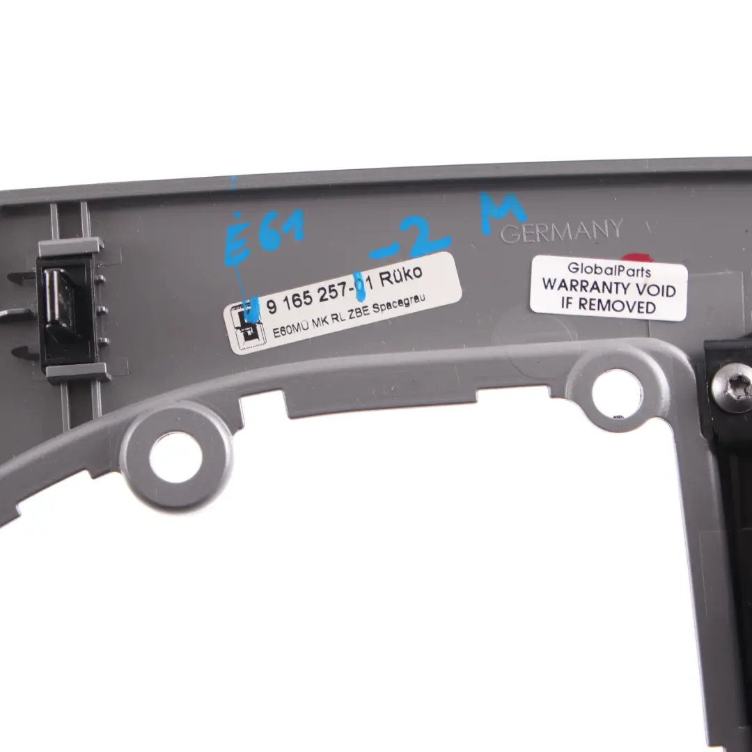 Console Cover BMW E60 E61 LCI Centre Interior Decor Trim Spacegrau to with Part number 9165257 Console Cover BMW E60 E61 LCI Centre Interior Decor Trim Spacegrau - SKU rhd-9165257-2 - Part number 9165257