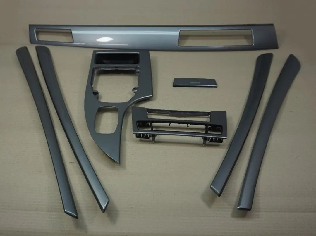 Decorative Strip Dashboard Interior Trim Set Spacegrau to BMW 5 Series E60 E61 LCI with Part number 9165257 BMW 5 Series E60 E61 LCI Decorative Strip Dashboard Interior Trim Set Spacegrau - SKU rhd-9165257 - Part number 9165257