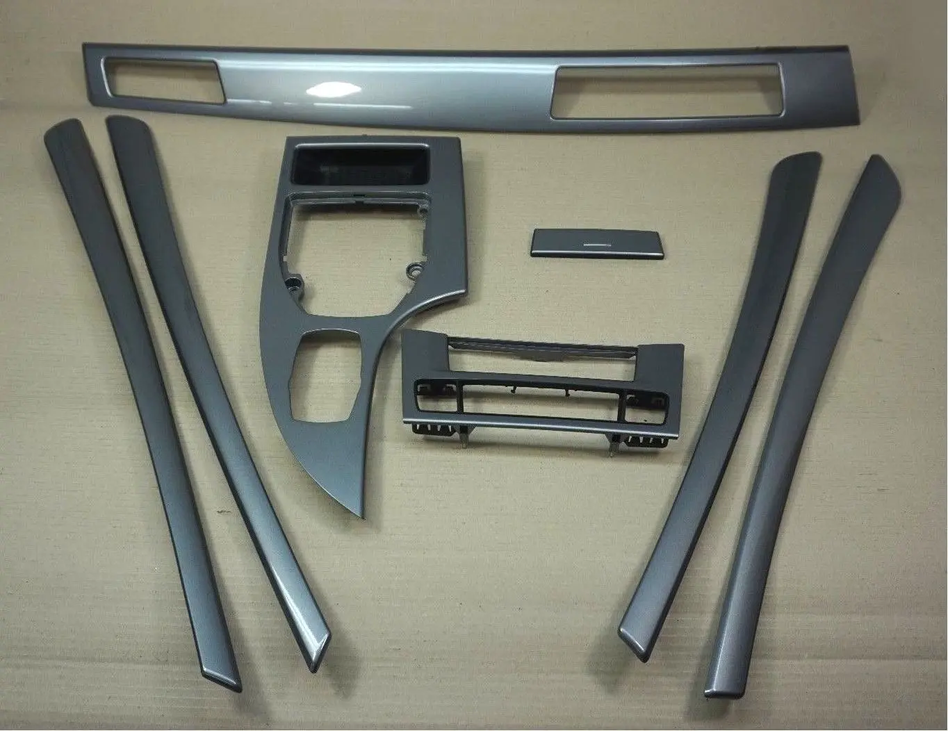 BMW 5 Series E60 E61 LCI Decorative Strip Dashboard Interior Trim Set Spacegrau