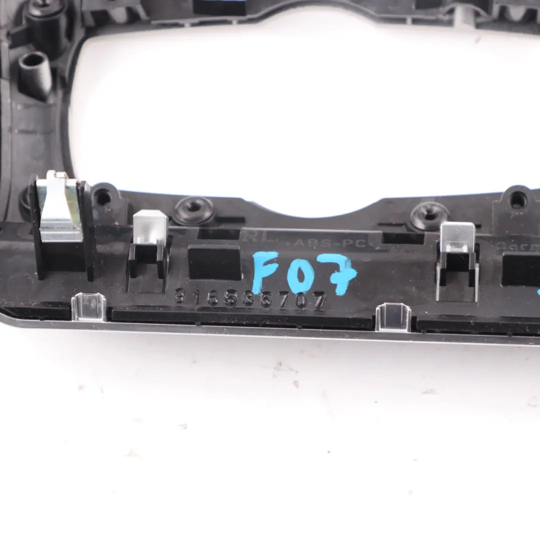 Decor BMW F07 Dashboard Headlight Switch Trim l-Panel Silver Driver Side to with Part number 9165357 Decor BMW F07 Dashboard Headlight Switch Trim l-Panel Silver Driver Side - SKU rhd-9165357 - Part number 9165357