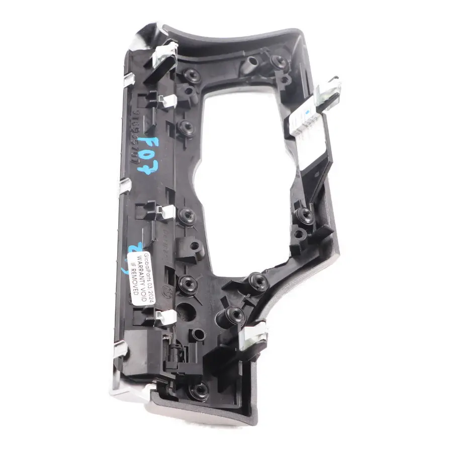  Decor BMW F07 Dashboard Headlight Switch Trim l-Panel Silver Driver Side - SKU rhd-9165357 - Part number 9165357