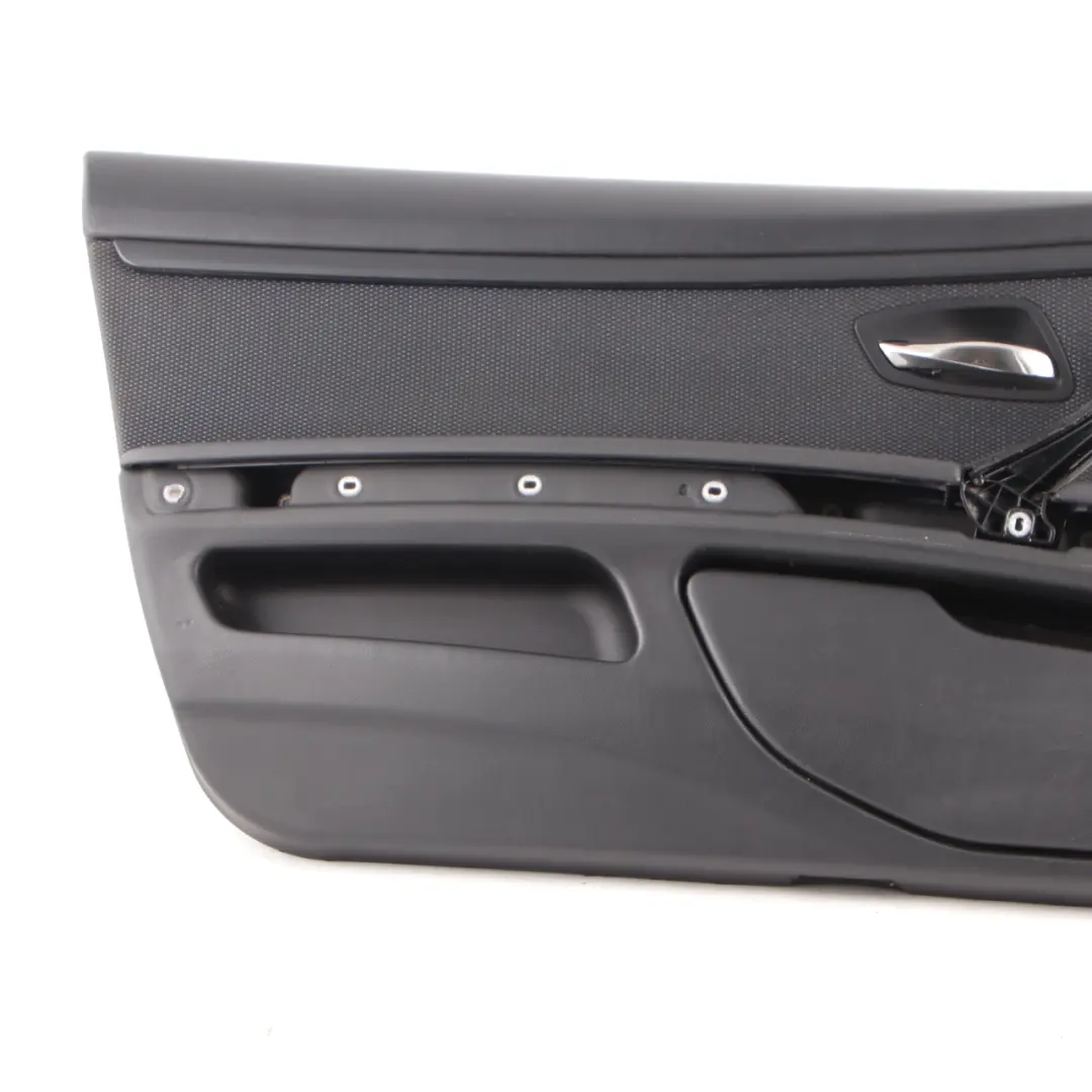 Door Card Front Left N/S Lining Trim Panel Fabric Alcantara to BMW E92 E93 with Part number 9165567 BMW E92 E93 Door Card Front Left N/S Lining Trim Panel Fabric Alcantara - SKU rhd-9165567 - Part number 9165567