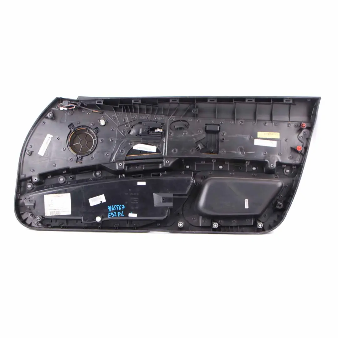Door Card Front Left N/S Lining Trim Panel Fabric Alcantara to BMW E92 E93 with Part number 9165567 BMW E92 E93 Door Card Front Left N/S Lining Trim Panel Fabric Alcantara - SKU rhd-9165567 - Part number 9165567