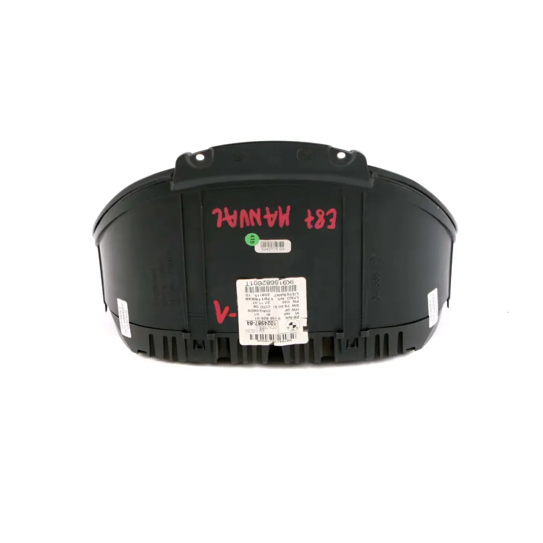 BMW E81 E82 E88 E87 123d N47S 1 Speedo Clocks Instruments MPH Manual - SKU rhd-9166826-1 - Part number 9166826