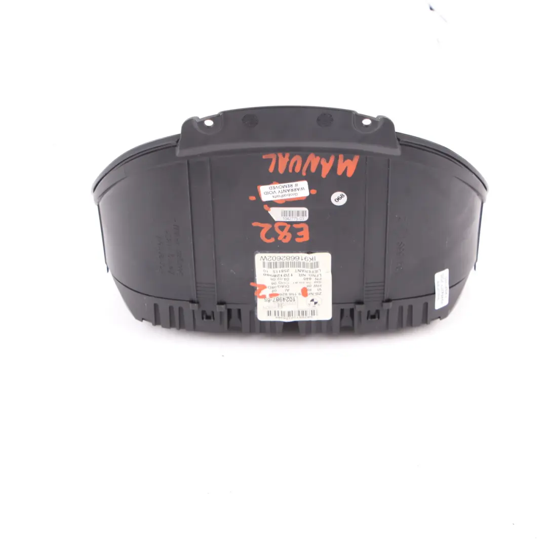 BMW E81 E82 E88 E87 LCI 123d N47S Speedo Clocks Instruments MPH Manual - SKU rhd-9166826-2 - Part number 9166826