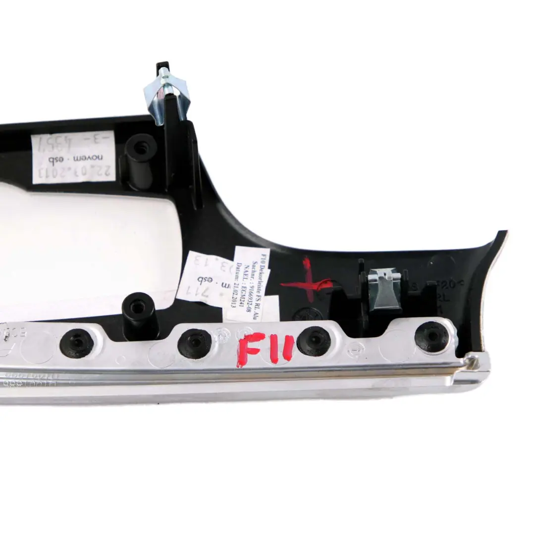 Decor Strip Trim Dashboard I-panel Cover Perlglanz Chrom to BMW 5 Series F10 F11 1 with Part number 9166928 BMW 5 Series F10 F11 1 Decor Strip Trim Dashboard I-panel Cover Perlglanz Chrom - SKU rhd-9166928-1 - Part number 9166928