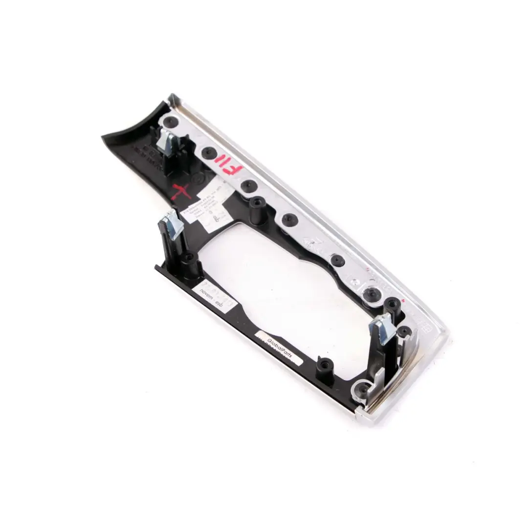 BMW 5 Series F10 F11 1 Decor Strip Trim Dashboard I-panel Cover Perlglanz Chrom - SKU rhd-9166928-1 - Part number 9166928