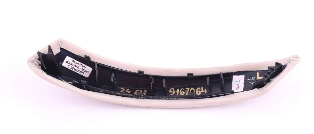 BMW Z4 Series E89 Door Cover Interior Handle Leather Left N/S Elfenbeinweiss - SKU rhd-9167064 - Part number 9167064