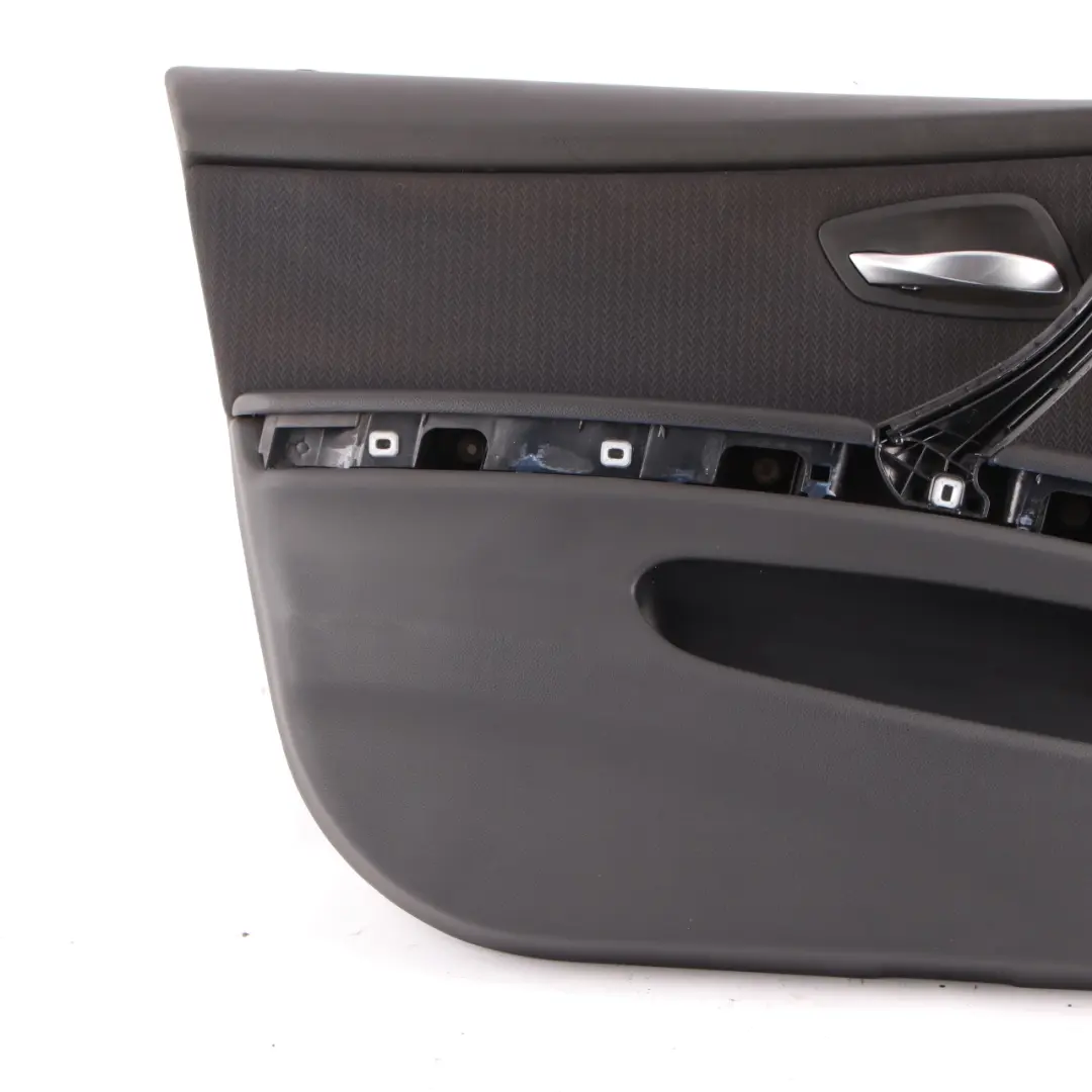 Door Card Lining Front Left N/S Cloth Fabric Anthracite to BMW E90 E91 LCI with Part number 51419167791 BMW E90 E91 LCI Door Card Lining Front Left N/S Cloth Fabric Anthracite - SKU rhd-9167791 - Part number 51419167791