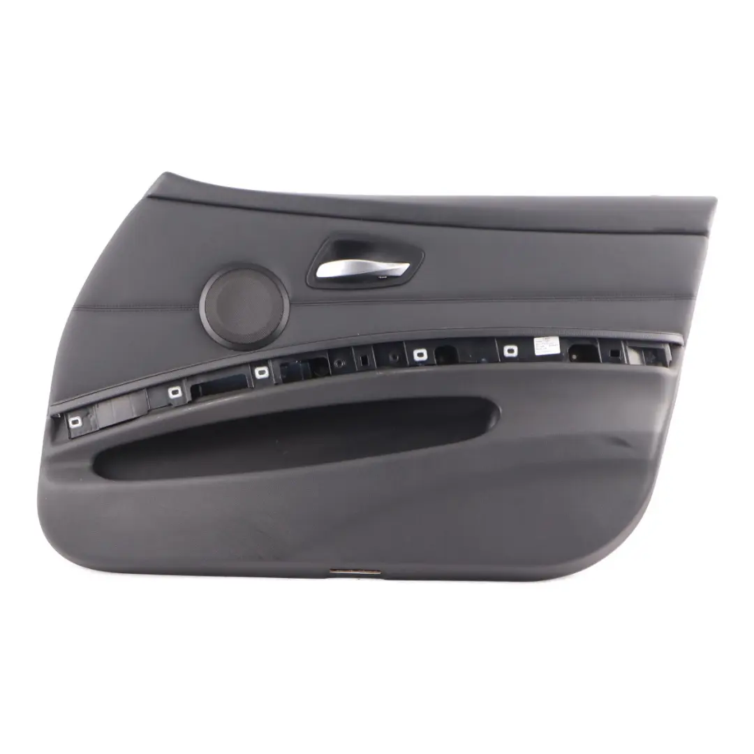 Front Right Door Card O/S Black Leather Trim Panel to BMW E90 E91 LCI with Part number 9167822 BMW E90 E91 LCI Front Right Door Card O/S Black Leather Trim Panel - SKU rhd-9167822 - Part number 9167822