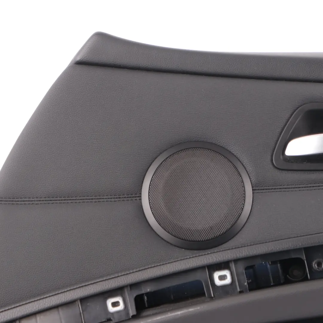 BMW E90 E91 LCI Front Right Door Card O/S Black Leather Trim Panel - SKU rhd-9167822 - Part number 9167822